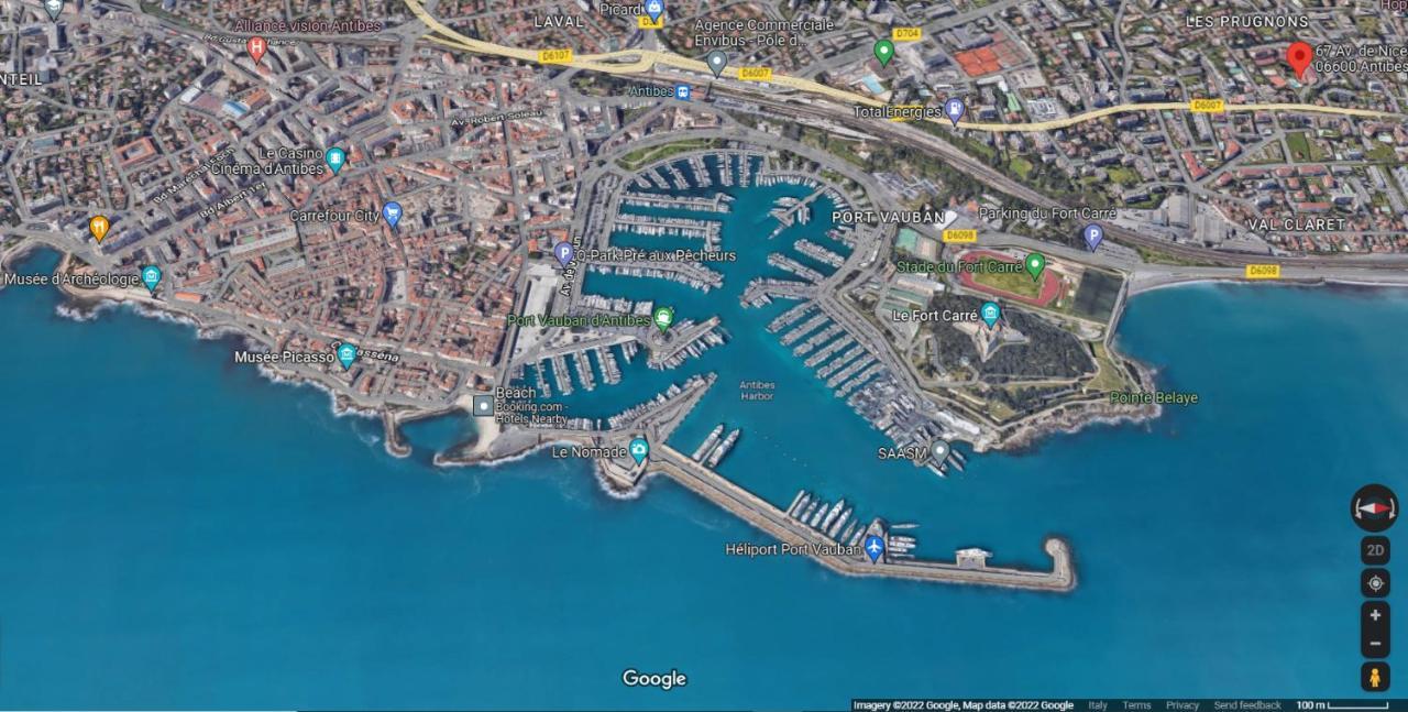 Antibes Secured Parc Velusine With Private Parking, Terrace, Pools And Tennis Courts. Eksteriør bilde